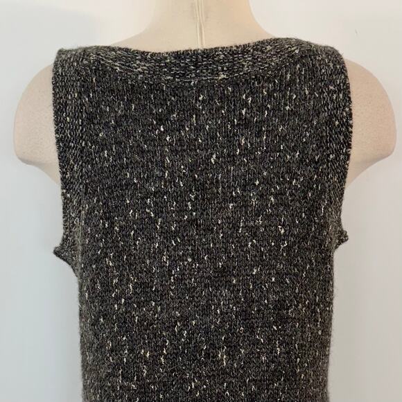 Chico’s Fergie Sparkle Sleeveless Tank Sweater Wool Shimmer Size 2 (US 12) NWT - Picture 6 of 10